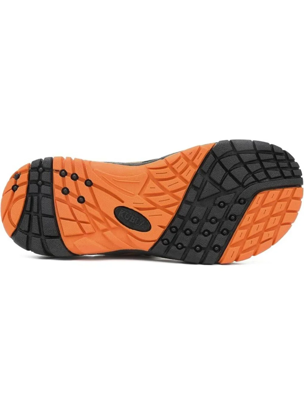 Men's Khaki Orange Beach Flip-Flops Water Outdoor Athletic Thong Sandal Slipper